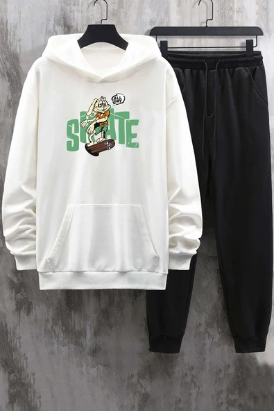 Unisex All Day Rabbit Baskılı Eşofman Takımı ürün görseli