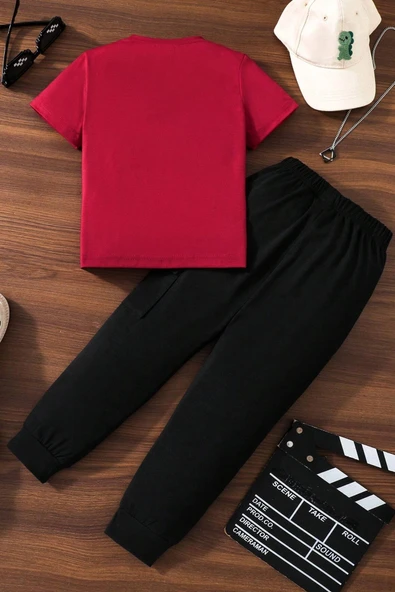 Çocuk 13 Baskılı Alt - Üst Eşofman Takımı - 5