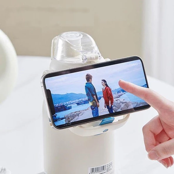 Shotay Çelik Termos Matara Phone Holder 1000Ml Somon - 4