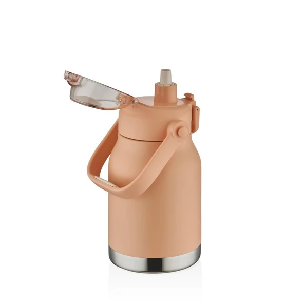 Shotay Çelik Termos Matara Phone Holder 1000Ml Somon - 2