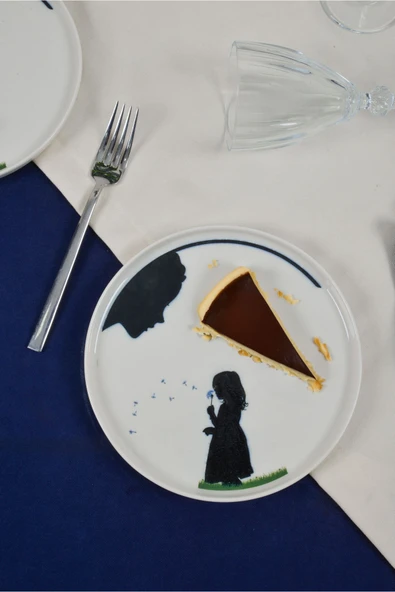 Farika Porselen Beliz 6'lı Porselen Pasta Tabağı Seti - 3