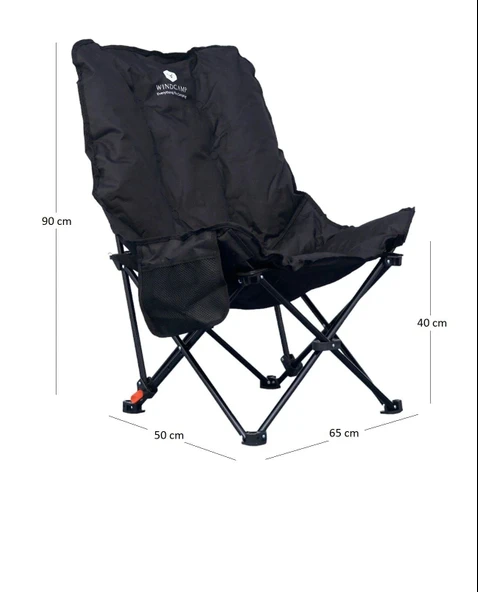 WINDCAMP KATLANIR KAMP SANDALYESİ (BEL KORUNAKLI) - 2