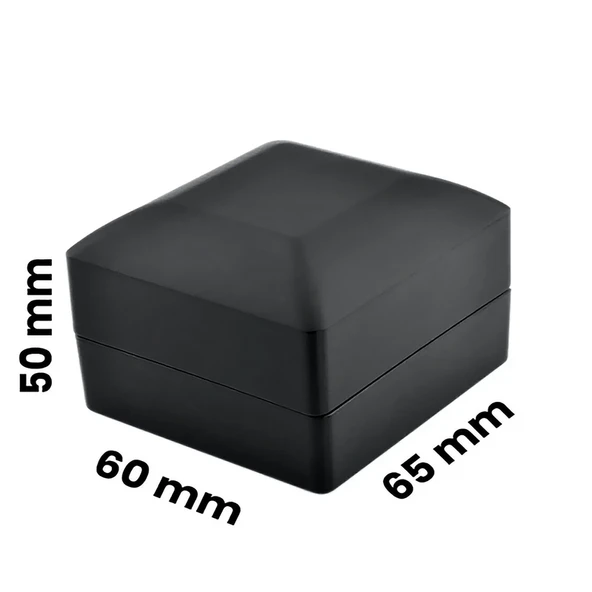 Işıklı Siyah Renk Yüzük Kutusu - 3