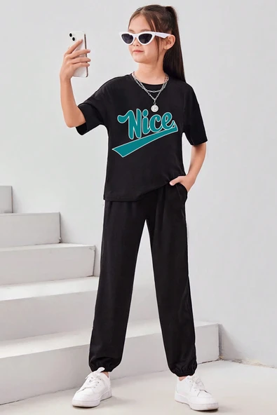 Çocuk Nice Panda Alt - Üst Eşofman Takımı - 5