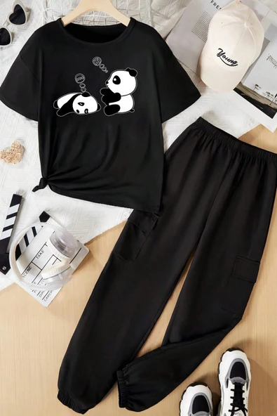 Çocuk Sleep Panda Alt - Üst Eşofman Takımı - 3