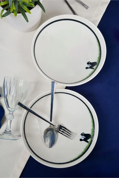 Farika Porselen Beliz 23cm 2'li Porselen Salata Tabağı - 2