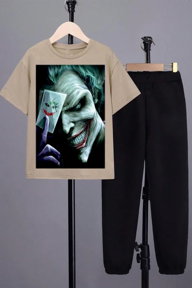 Çocuk Joker Baskılı Alt - Üst Eşofman Takımı - Resim 2