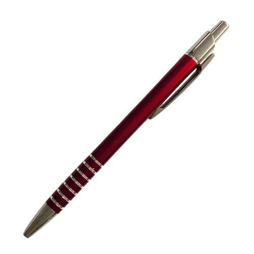 Steelpen 1403 Classic Metal Tükenmez Kalem (Kırmızı-Füme-Mat Gümüş-Lacivert) - Resim 3