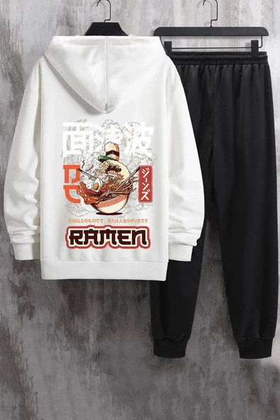 Unisex Ramen Baskılı Eşofman Takımı - Resim 3