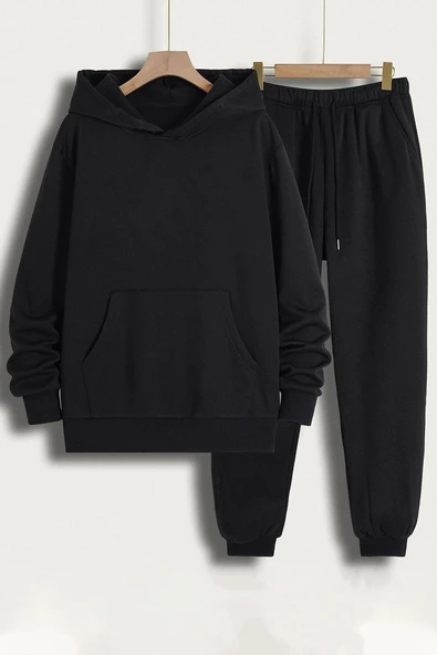 Unisex Pusula Sırt Baskılı Eşofman Takımı - 2