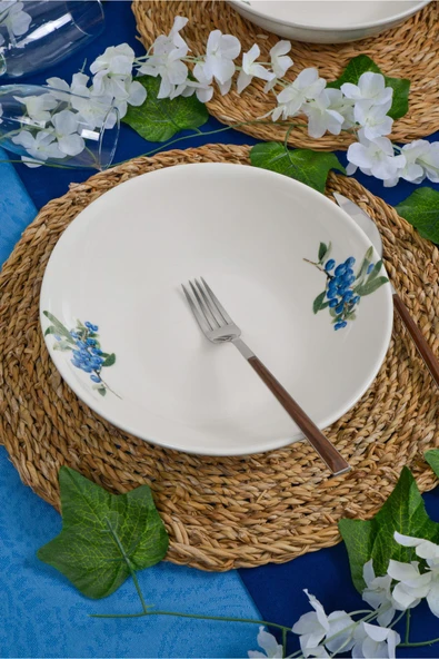 Farika Porselen Arya 23cm 2'li Porselen Salata Tabağı - 2