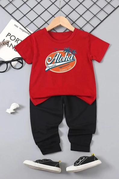 Çocuk Aloha Alt - Üst Eşofman Takımı - 3