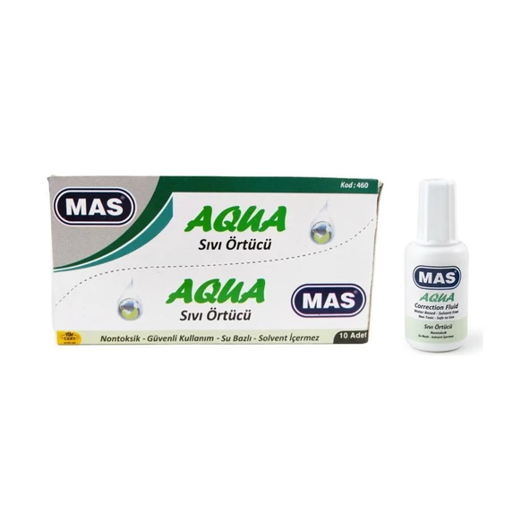 Mas 460 Su Bazlı Sıvı Örtücü 20 Ml - 10 Adet