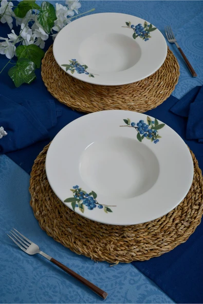 Farika Porselen Arya 28cm Porselen Makarna Tabağı - 2