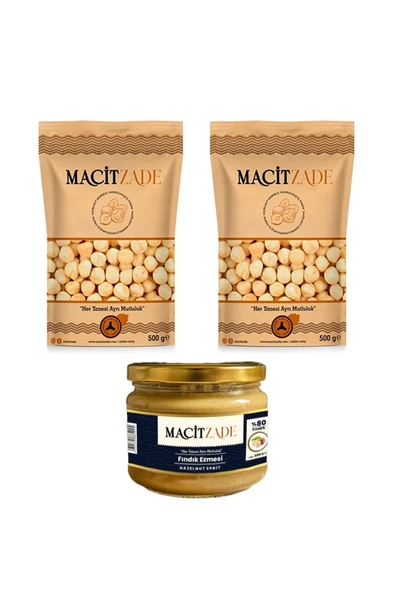 Macitzade Standart Paket (2 Adet 500 gr iç fındık + 1 adet 280 gr fındık ezmesi)