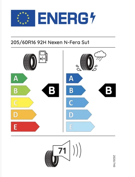 Nexen 205/60R16 92H N Fera Su1 Hyundaı/Kıa/Kona/Soul B-B-71 Yaz Oto Lastiği (Üretim Yılı: 2024) - 2