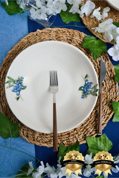 Farika Porselen Arya 23cm 2'li Porselen Salata Tabağı