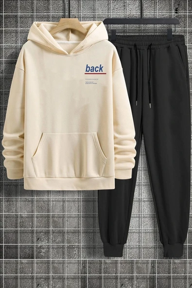 Unisex Back Sırt Baskılı Eşofman Takımı - 5