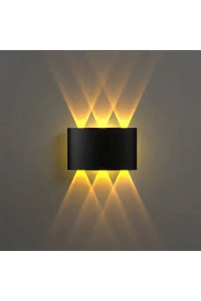 Dış Mekan Dekoratif Led Aplik Beyaz Işık Beyaz Kasa 6w - 4