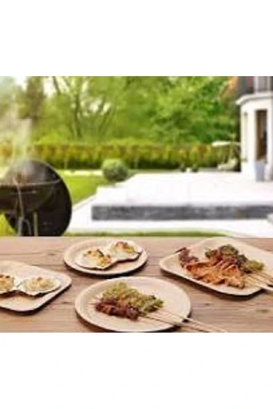 Kalın Kraft Kağıt Tabak 25 Adet (23 CM) - Resim 4