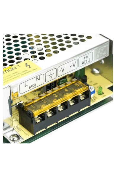 12 VOLT 10 AMPER METAL KASA AKIM KORUMALI ADAPTÖR 10Ah 12V ÇEVİRİ - 4