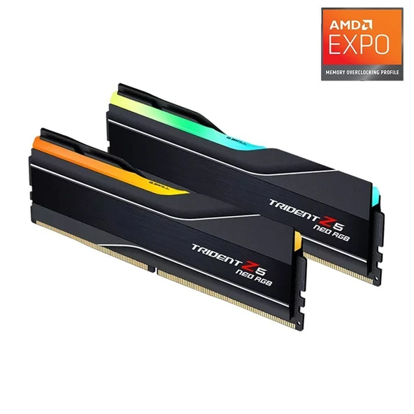 GSKILL TZ5 Royal Neo Silver RGB DDR5-6400Mhz CL30 32GB (2X16GB) DUAL (30-39-39-102) 1.40V AMD EXPO F5-6400J3039G16GX2-T
