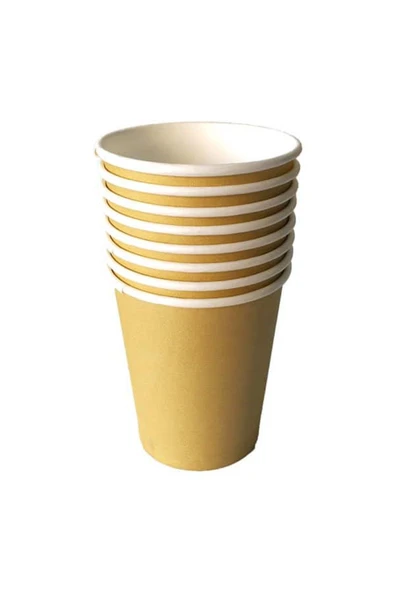 Altın Karton 9 Oz Bardak (8 ADET)