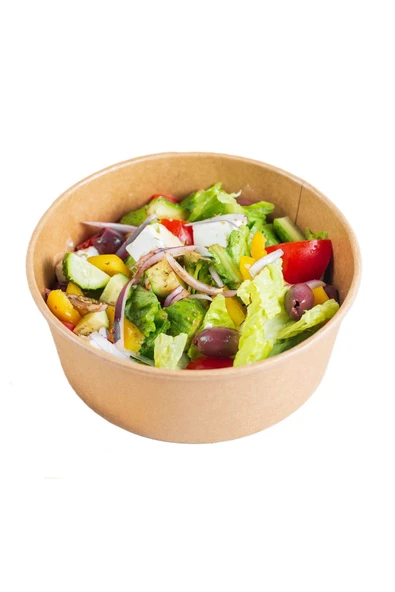Salata Kasesi Kapaklı Organik Kraft 550cc 50 Adet