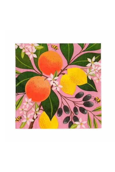 Özel Seri 33x33 Tropical Kağıt Peçete 20 Adet (YURT DIŞINDAN)