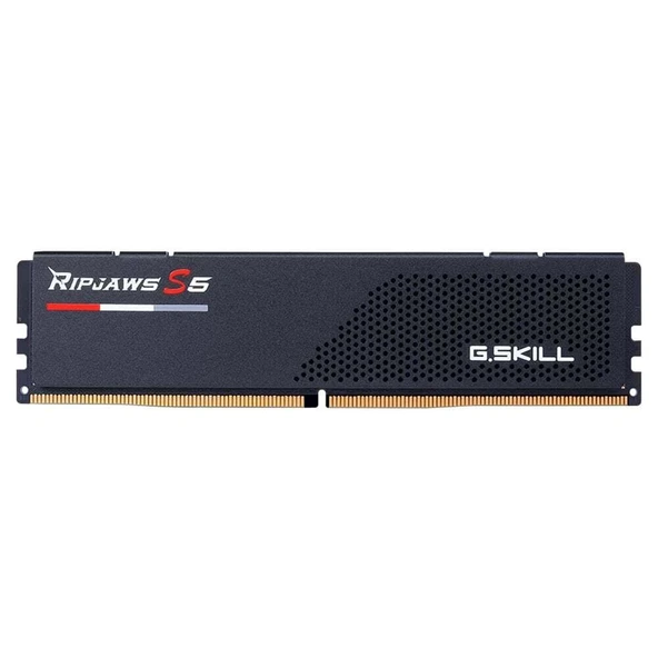 GSKILL Ripjaws S5 Siyah DDR5-6000Mhz CL36 64GB 2X32GB DUAL 36-36-36-96 1.35V - 2