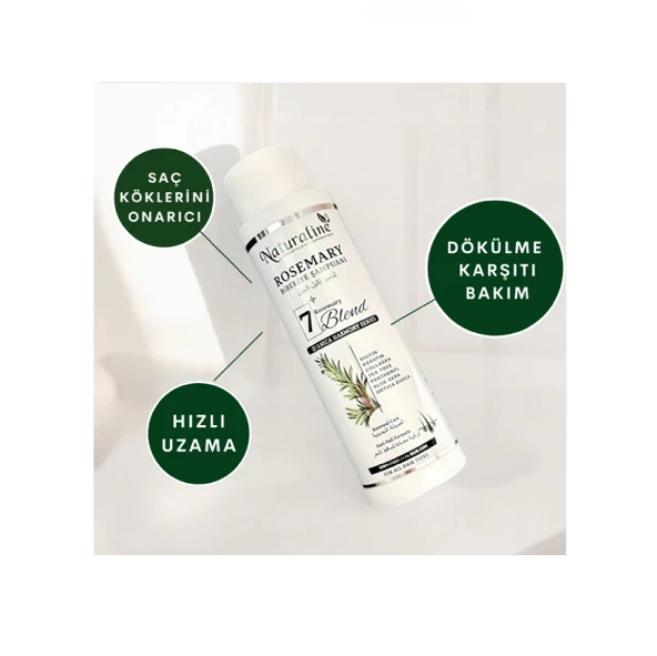 Naturaline Biberiye Şampuanı 400 ml Roemary Shampoo 7 Doğal Bileşim - 4