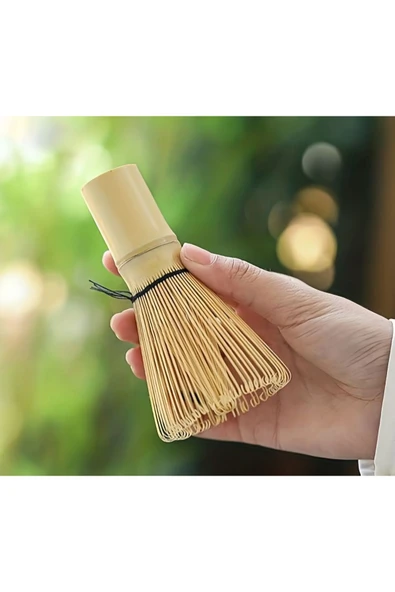 Matcha Bambu Matcha Çayı Karıştırıcı Fırça Bamboo Whisk Köpürtücü