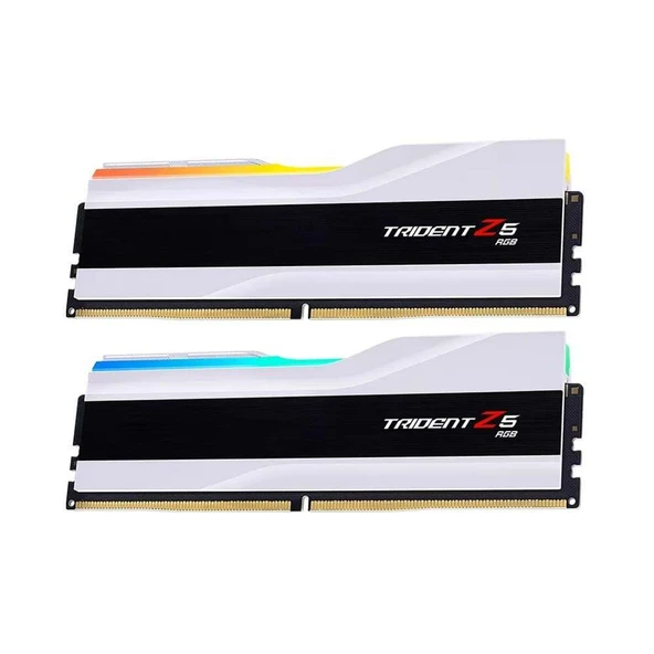 GSKILL Trident Z5 RGB Beyaz DDR5-6000Mhz CL30 64GB 2x32GB DUAL 30-40-40-96 1.4V - 4