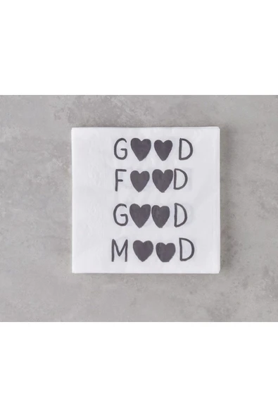 33x33 Sunum Peçetesi Good Mood Kağıt Peçete 20'li