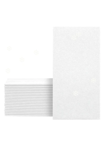 Airlaid Kumaş Doku Beyaz Kitap Katlama 40x40 cm 12 Adet - 3