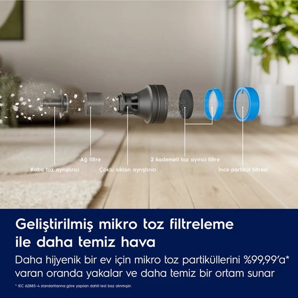 Electrolux EP82AB25UG 800 Animal Şarjlı Dikey Süpürge - 9