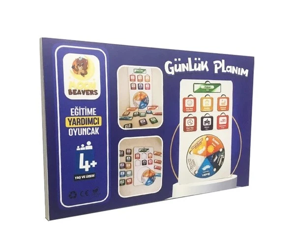 Günlük Planım Eğitici Öğretici Geliştirici Ahşap  Oyuncak 0220 - 2