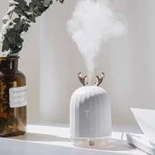 Kuru Ortamı Nemlendiren Geyikli Led Işıklı Hava Nemlendirici Buhar Makinesi Lovely Humidifier - 2