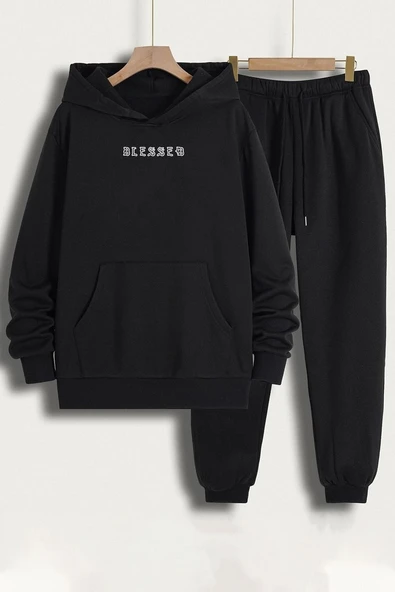 Unisex Blesseb Baskılı Eşofman Takımı - 2