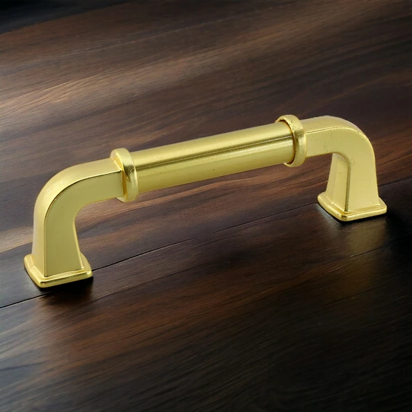 Alfa Metal Mat Gold Altın Kulp 96 mm Mobilya Çekmece Mutfak Dolabı Dolap Kapak Kulpları Kulb Kulpu - 8
