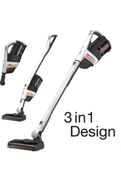 Miele Triflex Hx2 Dikey Şarjlı Süpürge Lotus Beyazı