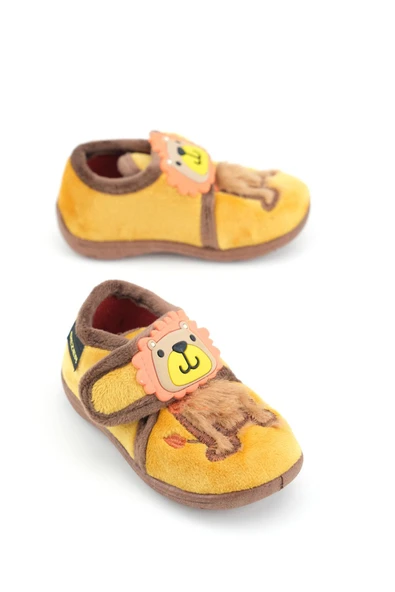 Gezer Erkek Çocuk Bebek Kışlık Cırtlı Ayarlanabilir Günlük Okul Kreş Panduf Ayakkabı - Resim 4