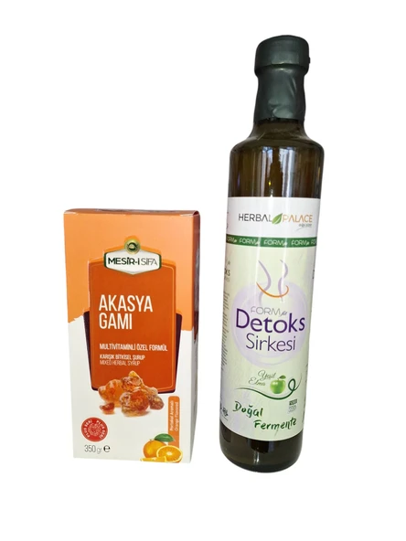 Detoks Sirkesi 500 ml +Akasya gamı şurubu 350 gr avantajlı set