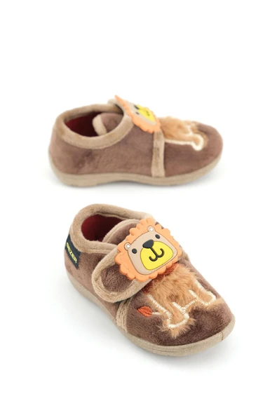 Gezer Erkek Çocuk Bebek Kışlık Cırtlı Ayarlanabilir Günlük Okul Kreş Panduf Ayakkabı - Resim 2