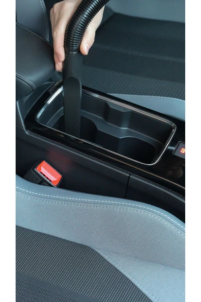 Araç Süpürgesi ELS24 Beyaz 50W 4000mAh 6000PA Kablosuz Şarjlı Taşınabilir Type-C Ev Araba Süpürge - 3