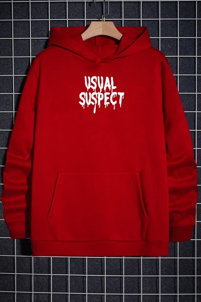 Unisex Usual Suspect Sırt Baskılı Sweatshirt
