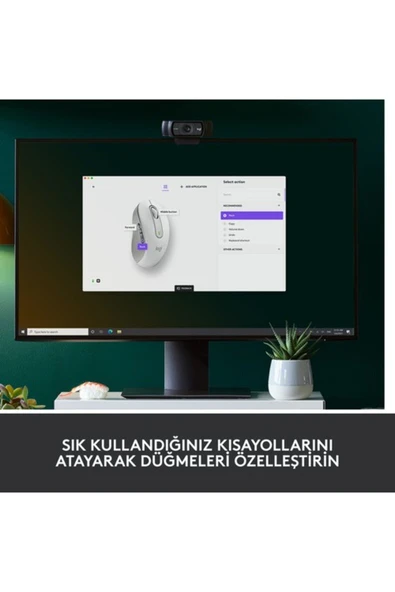 Logitech Signature M650 Küçük ve Orta Boy Sağ El Için Sessiz Kablosuz Mouse - Beyaz - 4