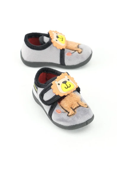 Gezer Erkek Çocuk Bebek Kışlık Cırtlı Ayarlanabilir Günlük Okul Kreş Panduf Ayakkabı - 3