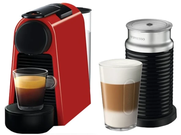 Nespresso Essenza Mini D 35 Red Bundle Kahve Makinesi