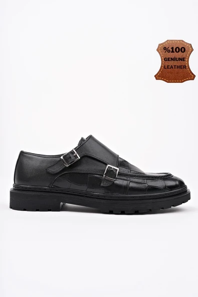 Muggo DİEGO Klasik Hakiki Deri Günlük Ortopedik Erkek Casual Ayakkabı - 9